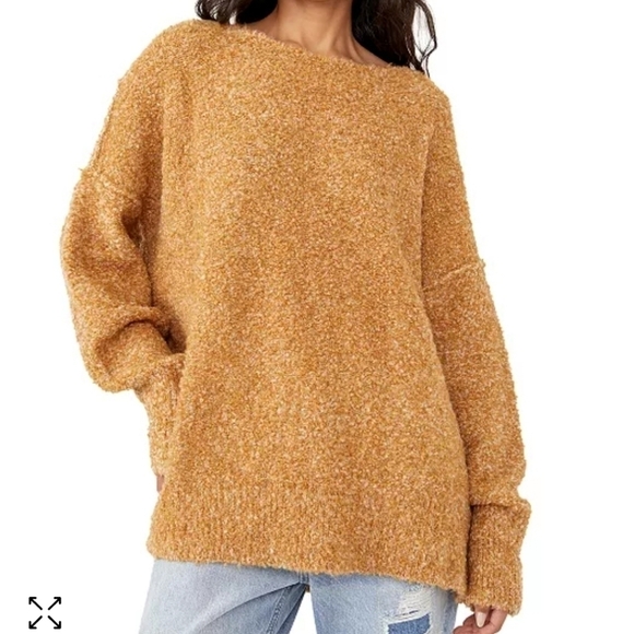 Free People Moira Slouchy Honeycomb Wool Sweater Size XS - Picture 1 of 10